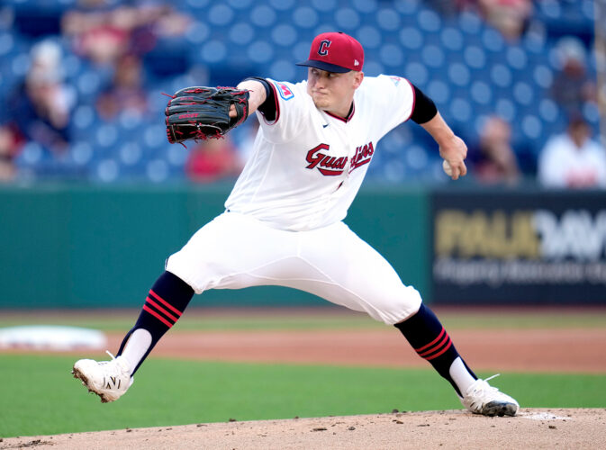 Guardians rookie Messick has no-hit bid broken up in 9th in 4-2 win
